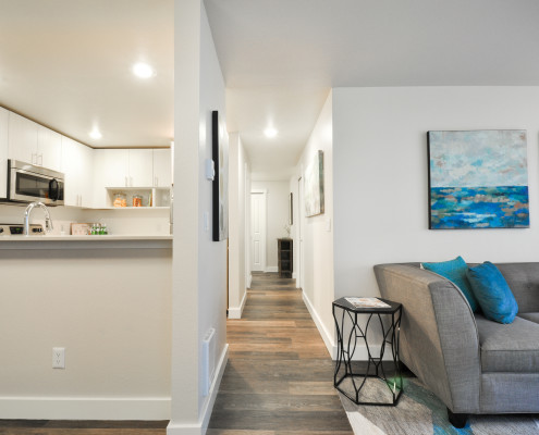 Living Room - Starboard Apartments, Juanita Beach, Kirkland, Washington 98034